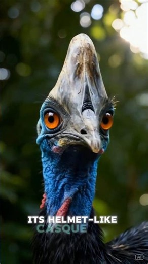 The Southern Cassowary is a powerful, dangerous bird with dagger-like claws built for defense. 🦤⚠️