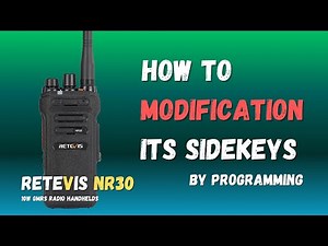 RETEVIS NR30 Side Keys Customization | GMRS Radio