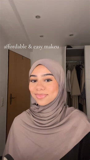 affordable & easy makeup tutorial❤️ #goviral #hijabi #fypp #makeuptiktok #makeuphack