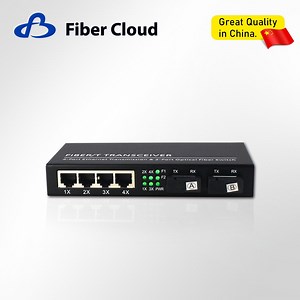 [Hot Item] 10/100/1000m Fiber Optic Transceiver 2-Optical-4-Electric Single-Mode Level Series Converter