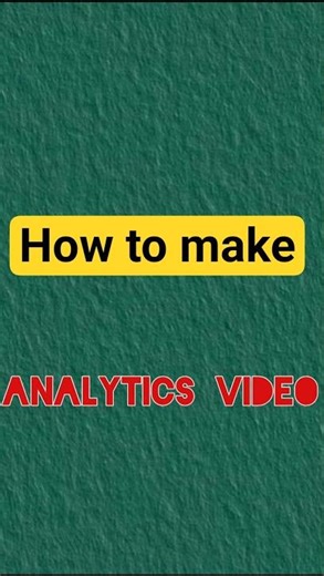 How to make Analytics video 📊 #virex #tips #analytics