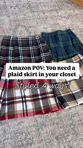 165K views · 858 reactions | Comment SKIRT below to shop this Amazon plaid skirt that now comes in 30+ colors 朗 It’s hand-down the best one I’ve tried and is SO cute with tights and heels or boots + your favorite sweater or top This is perfect for Thanksgiving or Christmas! Direct URL: https://amzlink.to/az0peOUk2yi9P #plaidskirt #holidayparty #thanksgivingoutfit #christmasoutfit #christmasparty #holidayoutfit #amazonfinds #founditonAmazon | Lisa Robbins | Facebook