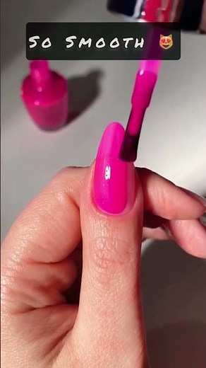 How To Achieve The Smoothest Neon Pink Nail Application
