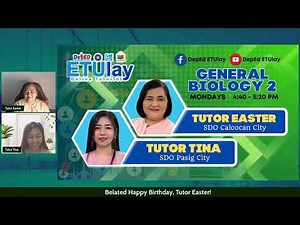 General Biology 2 - Monday Q4 Week 2 #ETUlayLevelUp