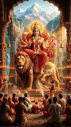 🌺 जय माता दी 🌺❣️🌿#4k #maastatus #navratristatus #shorts