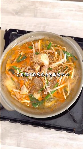 簡単すぎる超絶品飯！究極のキムチもつ鍋