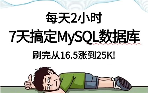 【MySQL实战】少走99%的弯路！这绝对是B站最适合mysql实战进阶的入门到精通教程，刷完从16.5涨到25K!