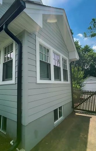 Complete Siding Transformation in Montclair, NJ | Alside Ascend Cape Cod Gray #home #realestate #nj