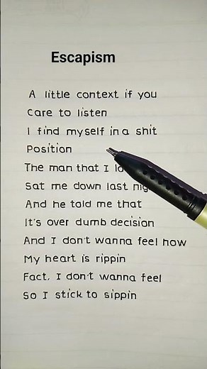 Escapism - RAYE ft. 070 Shake (Lyrics)