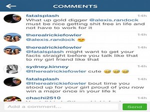 Rickie Fowler owns hater on Instagram for making fun of his girlfriend