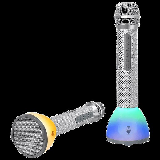 Singing Machine Bling Mic Duets Wireless Karaoke Set