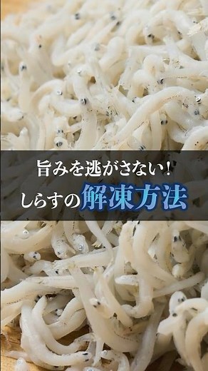 旨みを逃さないしらすの解凍方法！#クッキング #冷凍 #japanesefood