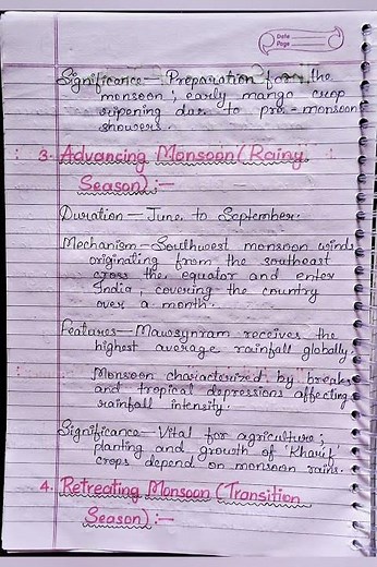 Ncert Notes✨️Class 09 Geography chapter 04 (CLIMATE)#study​ #toppers​ #edufunda​