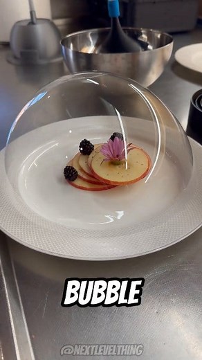 47K views · 45 reactions | Table Side Perfection: Watch the Flawless Bubble Burst...See more This chef prepares the most expensive dessert in special way, completing the final touch live in front of guests. He carefully lifts a mold, revealing a flawless bubble. He then punctures the bubble to inject smoke, creating a magical effect instantly. | Next Level Thing | Facebook