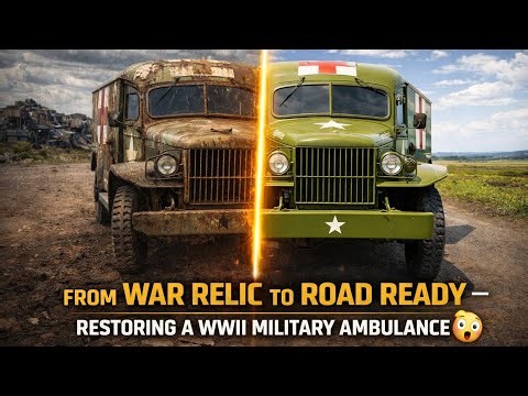 🔥 From War Relic to Road Ready — Restoring a WWII Military Ambulance 😳