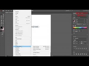 How to warp text in Adobe Illustrator | Text warp effect tutorial Illustrator