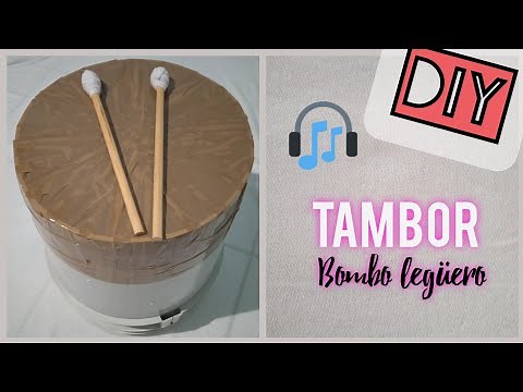 DIY Tambor - Bombo legüero con materiales reciclados