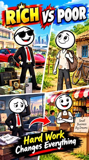 Rich vs Poor: The Truth About Money 💰 | Hard Work Changes Everything