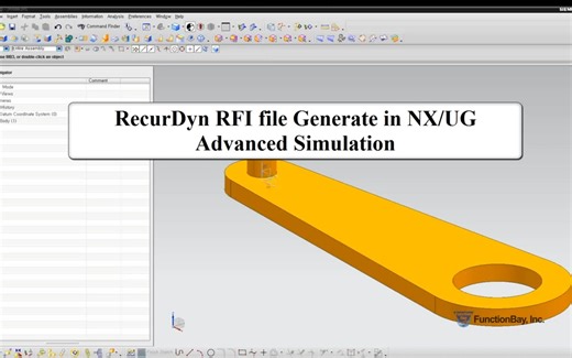 在NX/UG中生成RecurDynRFI文件