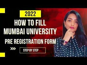 HOW TO FILL MUMBAI UNIVERSITY PRE REGISTRATION FORM 2022 | STEP BY STEP PROCESS
