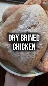 Dry Brined Chicken. RECIPE BELOW 👇🏻