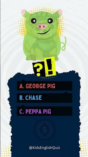 5 Fun Cartoon Quizzes for Kids! 🐷🧽 #4