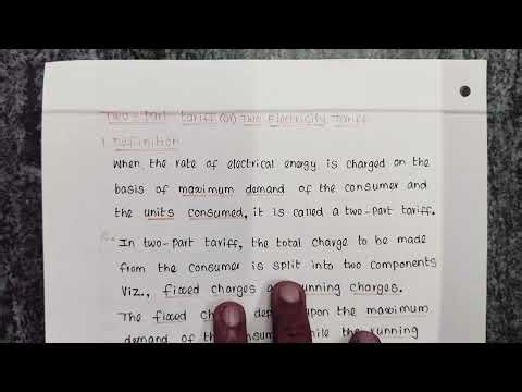 Tariff & Two-Part Tariff