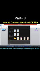 Convert Word to Pdf (Part 3) #msword #mswordtricks #MSWORDtutorial #MSWordTips #computer | TECH Tripple 9