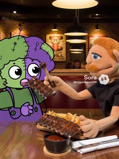 Brooklyn guy went to chillis woth some random guy and shared baby back ribs. #brooklynguysml #babybackribssml #chillis #sora #sora2