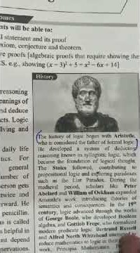 Lecture-4 Class:9th Unit 8 Logic introduction and Important definitions