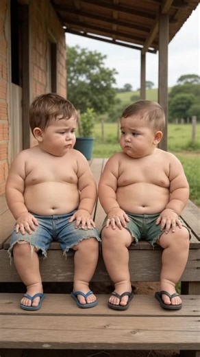 Bebês fofos rindo: conversa divertida entre dois bebês