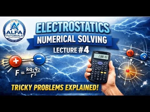 Electrostatics Lecture 4 | Numerical Problem Solving | Class 11 & 12 Physics | JEE/NEET 2027