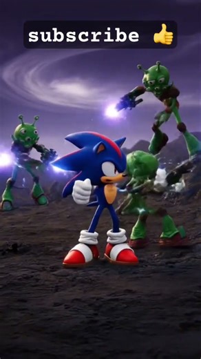 sonic Fighting with aliens #sonicthehedgehog #sonic #shadow #shadowthehedgehog #sonicexe #automobile
