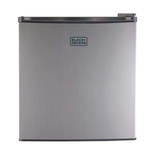 BLACK+DECKER 1.7 cu. ft. Mini Fridge in Stainless Look With Freezer BCRK17V - The Home Depot