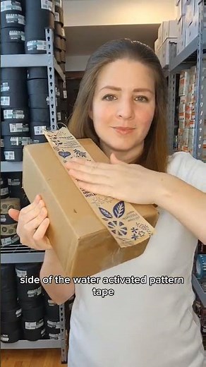 How to active water-activated tape #howto #packagingtape #decorativetape #tapedispenser #papertape