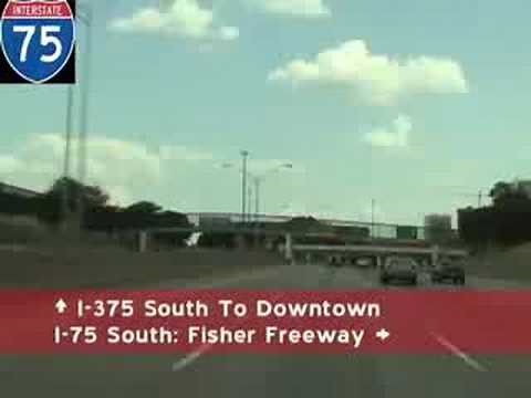 Detroit Michigan Freeway Tour