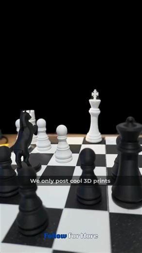 3D Printing ╏ Useful ╏ Gadget on Instagram: "Print or Pass? ⬇️ . This 3D printed chess board with a working lever mechanism that castles automatically without doing it manually is next level engineering and honestly so cool 🏰 If you're into mechanical 3D prints, searching for advanced chess board designs, or you just love functional prints that add automation to classic games, this lever castling system is genius innovation. The way you can just pull the mechanism and watch the king and rook sw