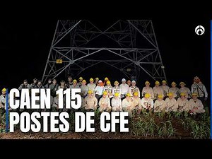Mexicali left without power after storms: over 110 CFE poles knocked down!