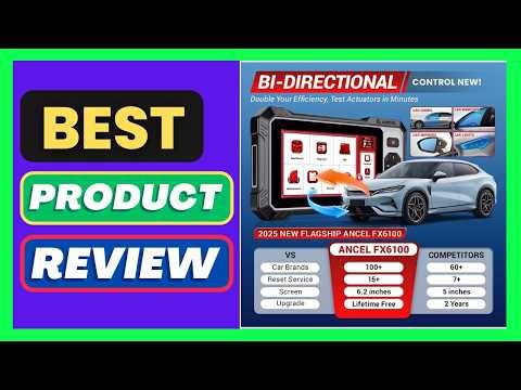 Newest Version ANCEL FX6100 OBD2 Auto Scanner 15+ Special Fuctions