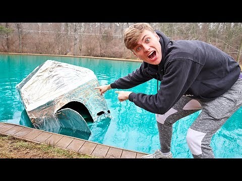 METAL BOX FORT ON WATER!! (SINK OR FLOAT?)