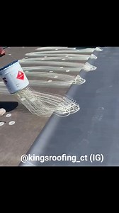 18K views · 113 reactions | EPDM adhesive application. #roof #roofer #roofing #roofershelper #commercialroofing #flatroof #flatroofing | The Roofer's Helper | Facebook