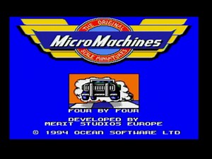 Micro Machines Nintendo SNES PAL Gameplay