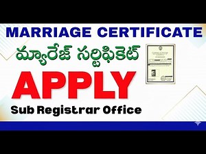 How to apply marriage certificate in ap online telugu #application #marriage
