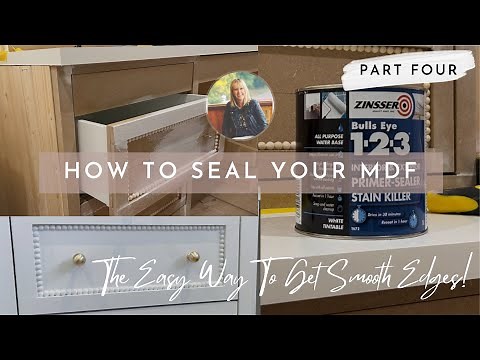 Do This BEFORE Painting MDF - How To Sealing MDF EDGES - IKEA PAX HACK
