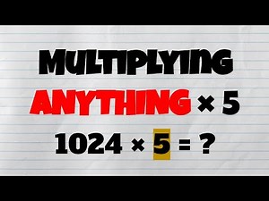 UIL Number Sense Tricks | Multiply ANYTHING by 5 Quickly