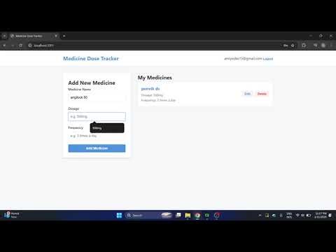 medicine dose tracker