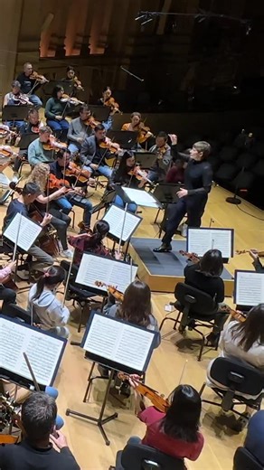 A burst of Sibelius energy ⚡️🎻 Here’s a peek inside rehearsal as Anja Bihlmaier leads the orchestra through the Scherzo of Sibelius’ Symphony No. 1 — a movement that crackles to life with timpani, pizzicato strings, and sharp rhythmic sparks. Composed when Sibelius was just 34, this symphony blends big Romantic sweep with the raw, rugged spirit of Finland. Hear it come alive this weekend at Jacobs Music Center. #ExperienceJMC #StayClassical | San Diego Symphony