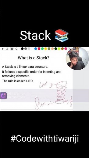 Stack Explained in 60 Seconds 🔥 |Data Structures Made Easy #shorts