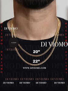 18K Gold Cuban Link Chain, Waterproof Necklace, Mens Gold Cuban Curb Chain Stainless Steel Chain Mens Jewelry, Cuban Chain for Men Gift - Etsy