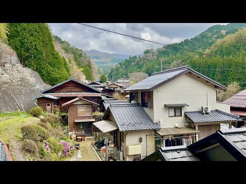 4K beautiful japanese countryside village, Empty Japan village Walking Tour | peaceful life in japan